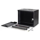 Assmann Electronic - Kit réseau 19" boîtier mural 9U & accessoires noir version SOHO PRO non montée