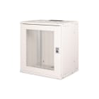 Assmann Electronic - Coffret mural 19" 12U, SOHO PRO porte perforée, 595 x 540 x 400 mm, gris