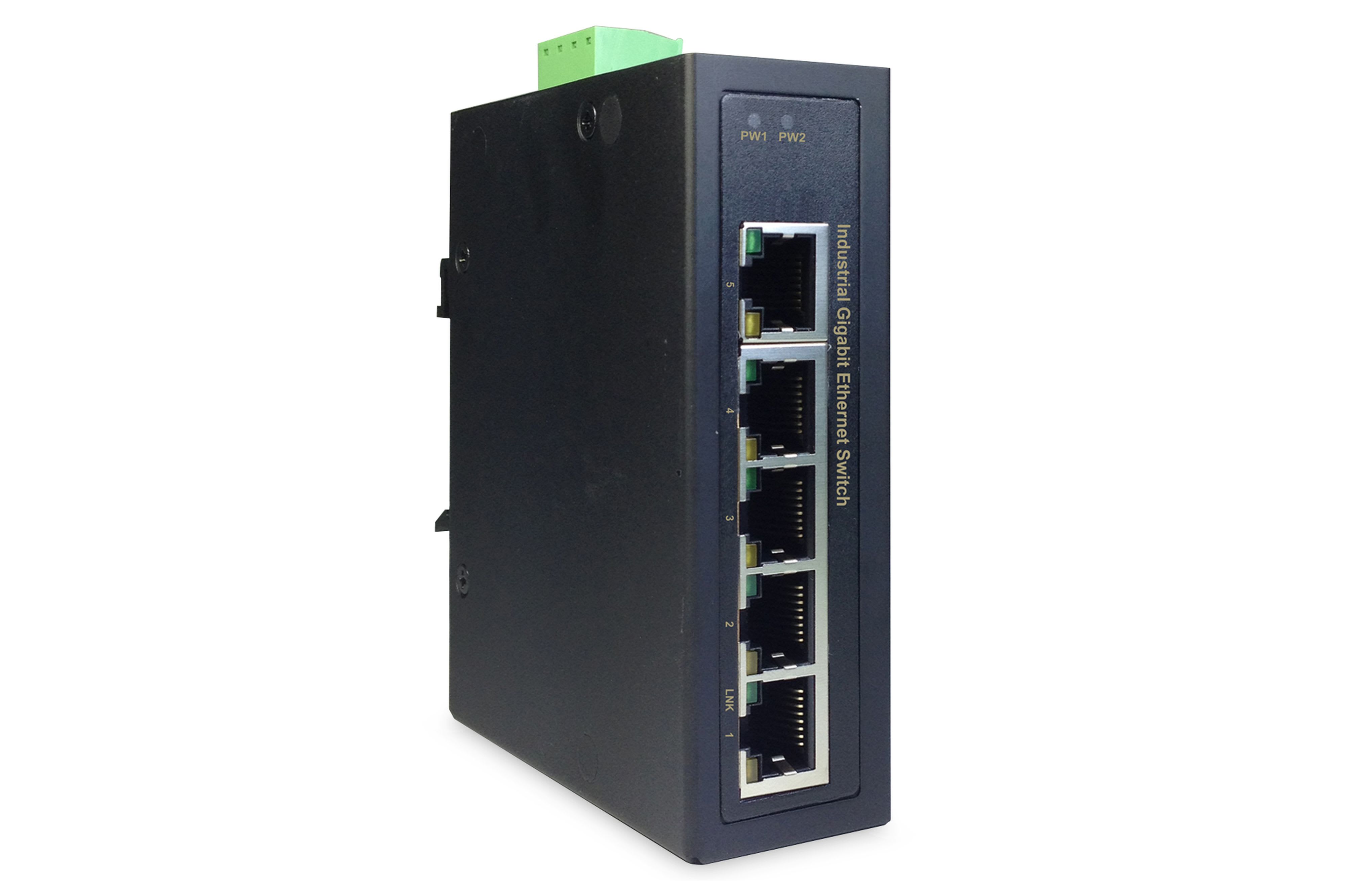 Assmann Electronic - Switch indust. Gigabit Ethernet 5 ports, rail DIN, plage de température étendue