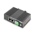 Assmann Electronic - Injecteur industriel Gigabit PoE+ 802.3 af/at puissance sortie 60W, rail DIN