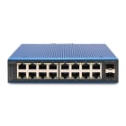 Assmann Electronic - Switch industriel Gigabit Ethernet 16+2 ports non géré, RJ45 10/100/1000 Mbit/s