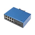 Assmann Electronic - Switch PoE Fast Ethernet industriel 8+2 ports 8 ports PoE FE RJ45 2 ports GE SFP