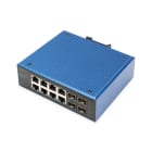 Assmann Electronic - Switch ind.8+4 ports Gigabit Ethernet PoE 8 x GE RJ45 + 2 ports SFP+, PoE
