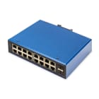 Assmann Electronic - Switch ind.Gigabit Ethernet L2 Managed 16+2 ports 16 ports RJ45 GE + 2 ports SFP