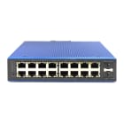 Assmann Electronic - Switch ind. 16+2 ports L2 géré PoE 16 x GE RJ45+2 ports SFP, IEEE802.3at 30W