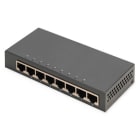 Assmann Electronic - Commutateur 8 ports non administrable, métallique, RJ45 GE 8 x10/100/1000 Mbit/s