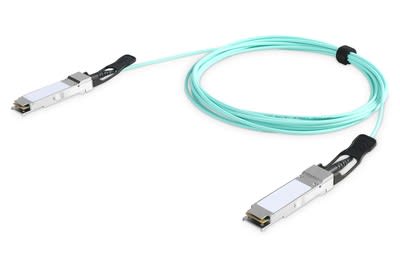 Assmann Electronic - Câble AOC QSFP+ 40G 10 m Allnet, Cisco, Dell, D-Link, Edimax, Etherwan, Fortinet
