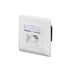 Assmann Electronic - Prise CAT6, blindée 2x RJ45, 8P8C, LSA, blanc pur, encastré