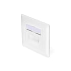 Assmann Electronic - Prise CAT6A EA blindée 2x RJ45 LSA blanc pur encastré