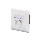 Assmann Electronic - Prise CAT6A EA blindée 2x RJ45 LSA blanc pur montage en saillie