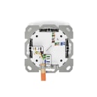 Assmann Electronic - Prise CAT6A classe EA, blindée 1x RJ45, LSA, blanc pur, encastré, 8 directions
