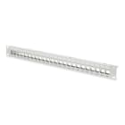 Assmann Electronic - Panneau de brassage modulaire, blindé 24 ports, nu, 1U, montage en rack, gris