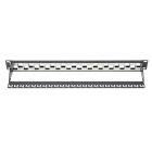 Assmann Electronic - Panneau de brassage blindé, 24 ports non installé, 1U, montage en rack noir