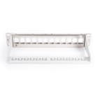 Assmann Electronic - Panneau de brassage blindé, 12 ports 1U, 254mm 10" nu, montage en rack, gris