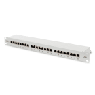 Assmann Electronic - Panneau CAT5e classe D, blindé, 24xRJ45, 8P8C, LSA, 1U, montage rack gris