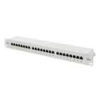 Assmann Electronic - Panneau CAT5e classe D, blindé, 24xRJ45, 8P8C, LSA, 1U, montage rack gris