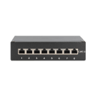 Assmann Electronic - Panneau bureau CAT6, blindé Classe E, 8 ports RJ45, 8P8C, LSA, noir