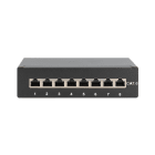 Assmann Electronic - Panneau bureau CAT6, blindé Classe E, 8 ports RJ45, 8P8C, LSA, noir