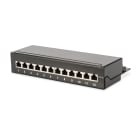 Assmann Electronic - Panneau CAT6A version bureau, blindé classe EA, 12 ports RJ45, 8P8C, LSA