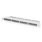 Assmann Electronic - Panneau CAT6A EA blindé 24xRJ45 Clapet anti-poussière 8P8C 0,5U gris