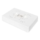 Assmann Electronic - Micro-boîtier fibre optique 4x fibres, sans adaptateur pour 2x SC SX, 2x LC DX