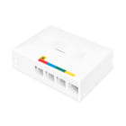 Assmann Electronic - Boîtier FTTX, vide pour 4x SC SX, LC DX Montage de surface et sur rail DIN