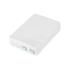 Assmann Electronic - Boîtier FTTH avec 2x adaptateurs LC (APC) DX, montage mural, montage en saillie