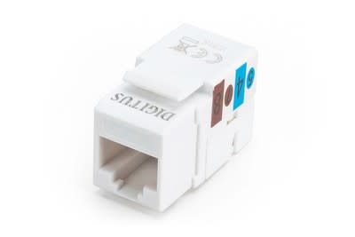 Assmann Electronic - Module Keystone CAT5E, non blindé classe D, RJ45 vers LSA, noir