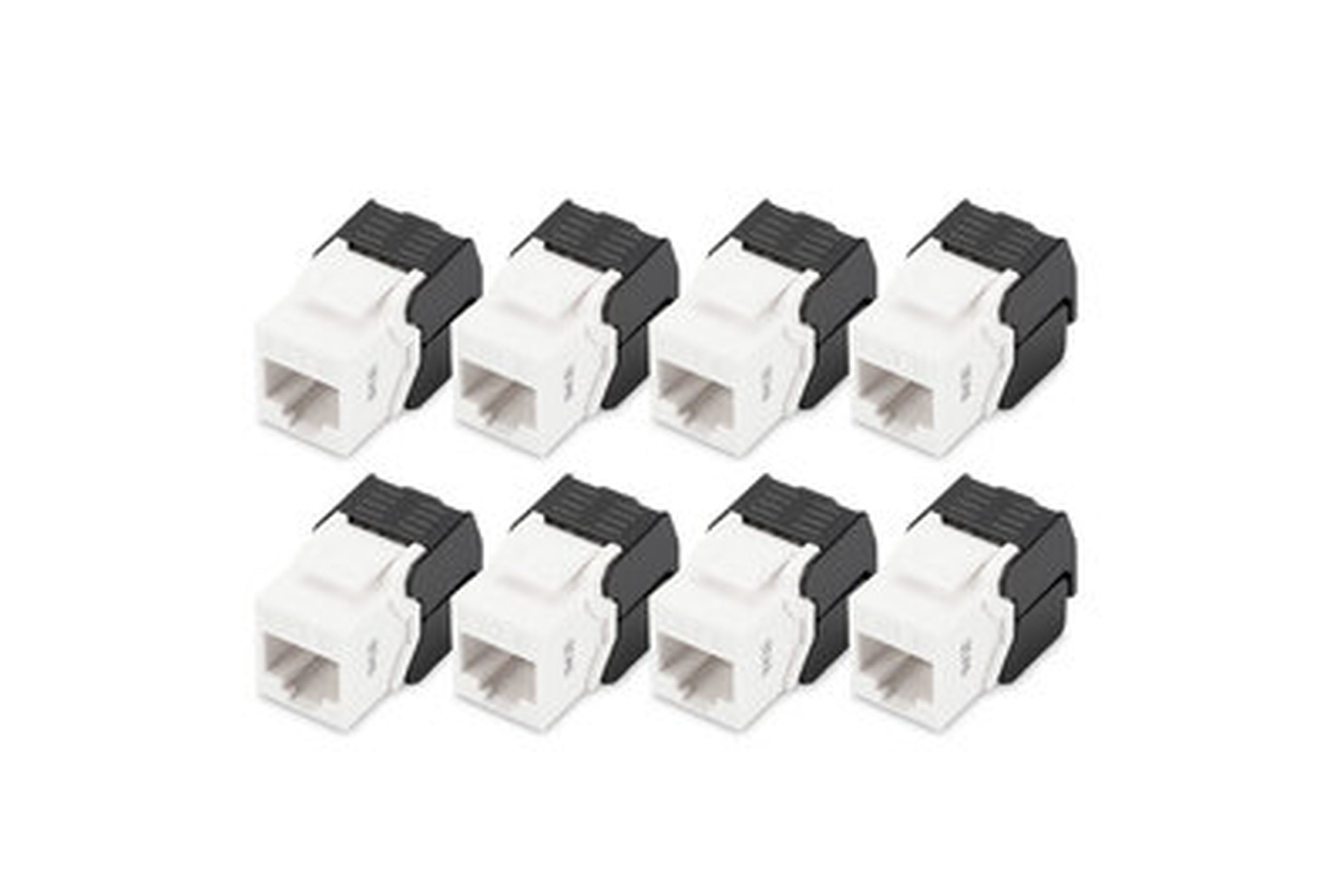 Assmann Electronic - CAT6 Keystone Jack non blindé, connexion sans outil, RJ45-LSA X8