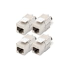 Assmann Electronic - CAT6A, module Keystone, blindé, installation sans outil - 4 pièces