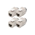 Assmann Electronic - CAT6A, module Keystone, blindé, installation sans outil - 4 pièces