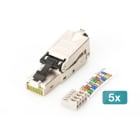 Assmann Electronic - Connecteur de terrain CAT6A, STP, rabat anti-poussière, TIA 568-A,B,Profinet X 5