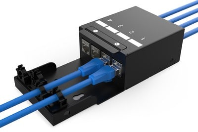 Assmann Electronic - Boîtier de points de consolidation, 4 ports Keystone