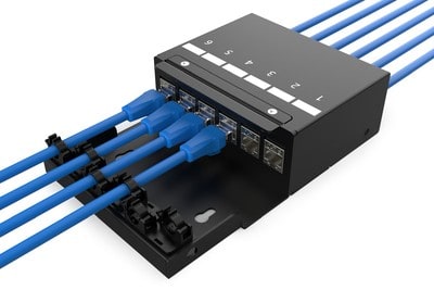 Assmann Electronic - Boîtier de points de consolidation, 6 ports Keystone