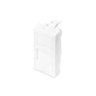 Assmann Electronic - Cache pour chemins de câbles 1 port 22.5x45mm pour DN-93802-5, blanc