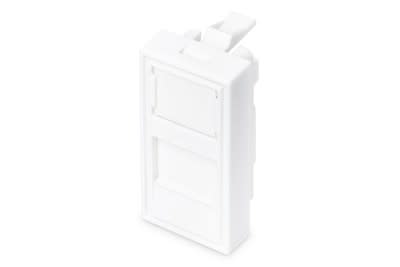 Assmann Electronic - Cache pour chemins de câbles 1 port 22.5x45mm pour DN-93802-5, blanc