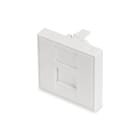 Assmann Electronic - Cache 1 port 45x45mm pour DN-93802-5 blanc