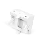 Assmann Electronic - Plaque frontale 45x45 mm, 1 port, coudée pour DN-93802-5-SH, blanc