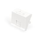 Assmann Electronic - Plaque frontale 45x45 mm, 1 port, coudée pour DN-93802-5-SH, blanc