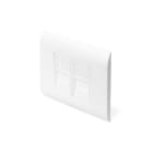 Assmann Electronic - Face avant pour prises Keystone français, 2x RJ45 80x80 mm + 2x 22.5 mm blanc