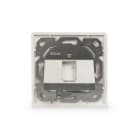 Assmann Electronic - Plaque frontale pour Keystone Jacks, 1x RJ45 housse anti-poussière, 80x80 blanc
