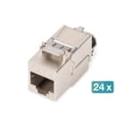 Assmann Electronic - Module Keystone Cat.8.I blindé, sans outil, capuchon anti-poussière, 24 pièces
