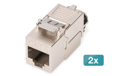 Assmann Electronic - Module Keystone Cat.8.I blindé, sans outil, capuchon anti-poussière, 2 pièces