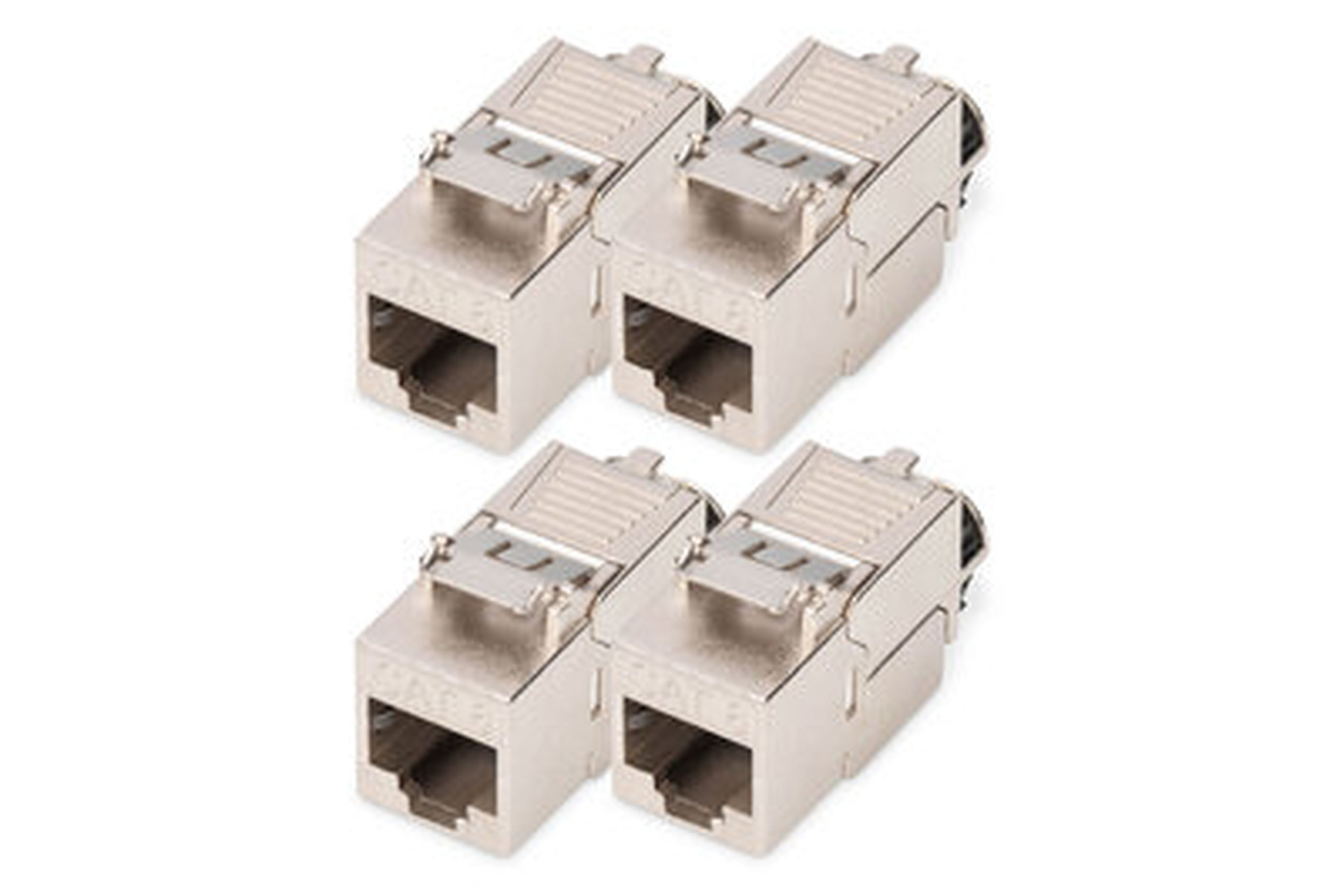 Assmann Electronic - Module Keystone Cat.8.I, blindé, sans outil, capuchon anti-poussière 4 pcs