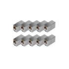 Assmann Electronic - Coupleur modulaire CAT5E blindé RJ45 à RJ45 classe D - 10 pièces