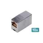 Assmann Electronic - Coupleur modulaire CAT5E blindé RJ45 à RJ45 classe D - 10 pièces