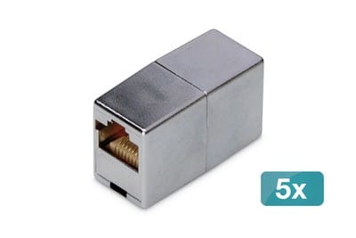 Assmann Electronic - Coupleur modulaire CAT5E blindé RJ45 à RJ45 classe D - 2 pièces