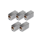 Assmann Electronic - Coupleur modulaire CAT5E blindé RJ45 à RJ45 classe D - 2 pièces