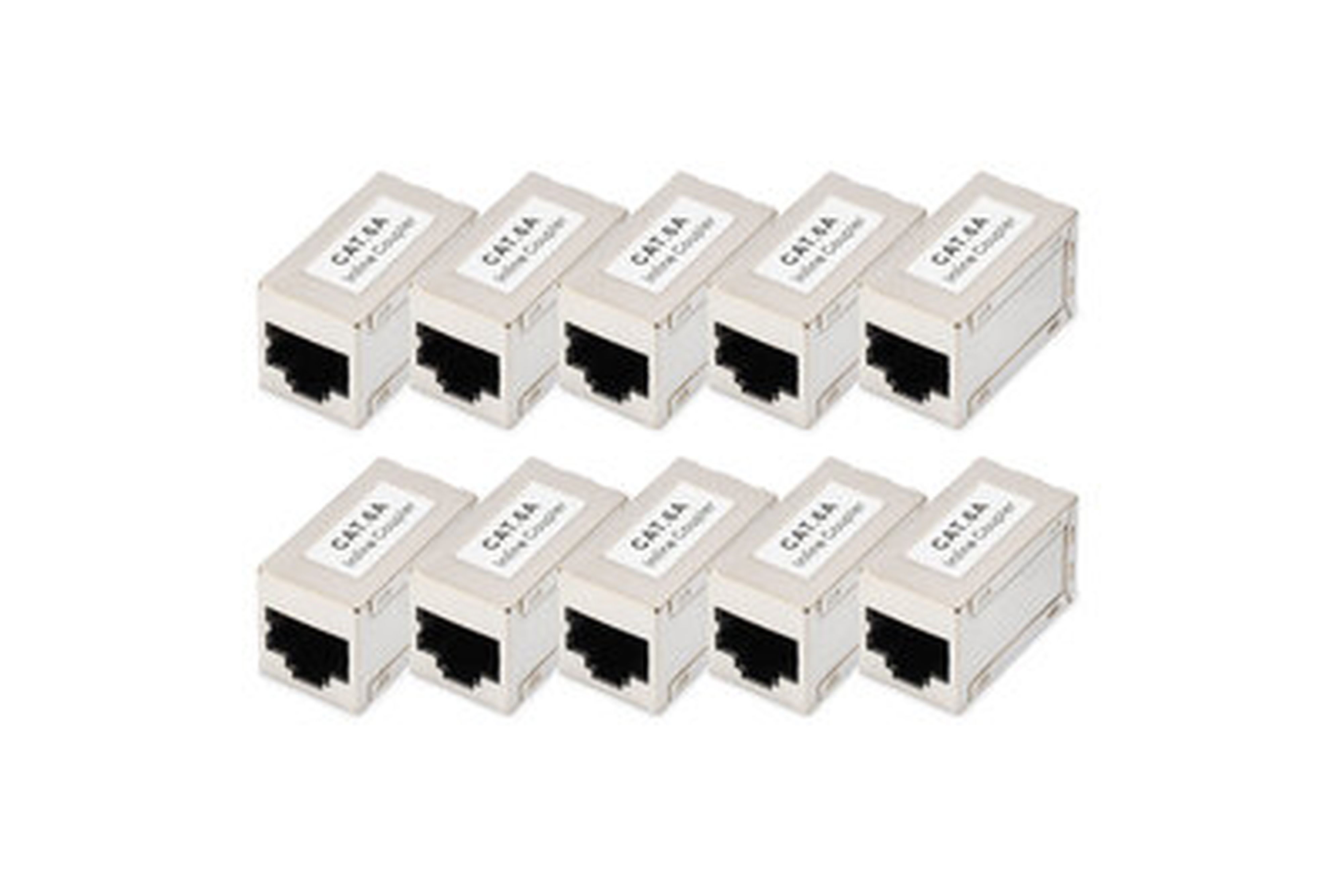 Assmann Electronic - Coupleur modulaire femelle CAT6A, blindé - RJ45 vers RJ45 10 pièces