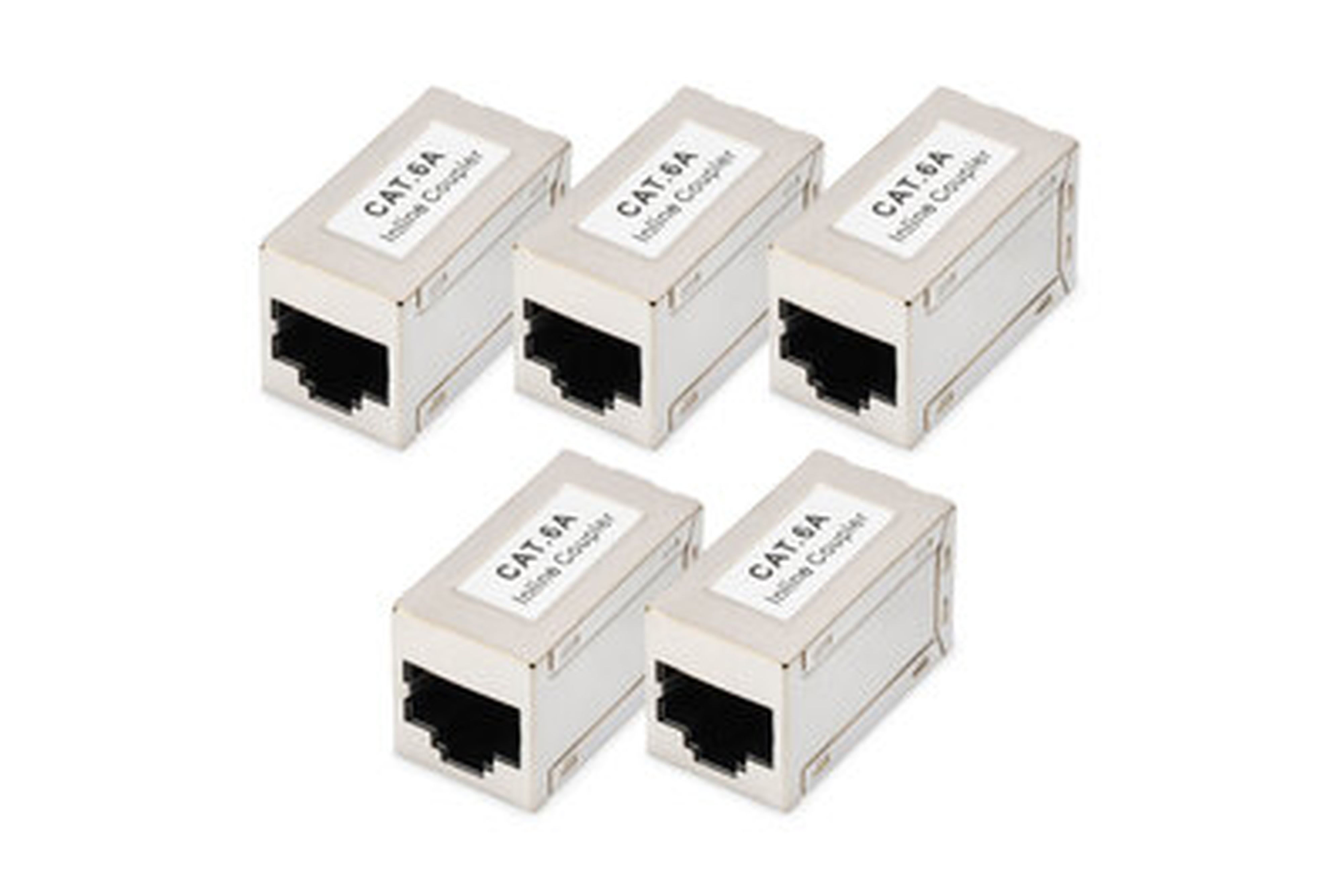Assmann Electronic - Coupleur modulaire femelle CAT6A, blindé - RJ45 vers RJ45 5 pièces